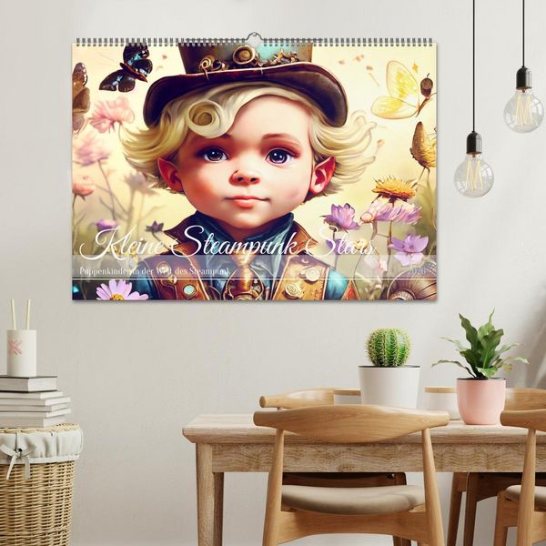 Produktbild: Kleine Steampunk Stars (Wandkalender 2026 DIN A2 quer), CALVENDO Monatskalender