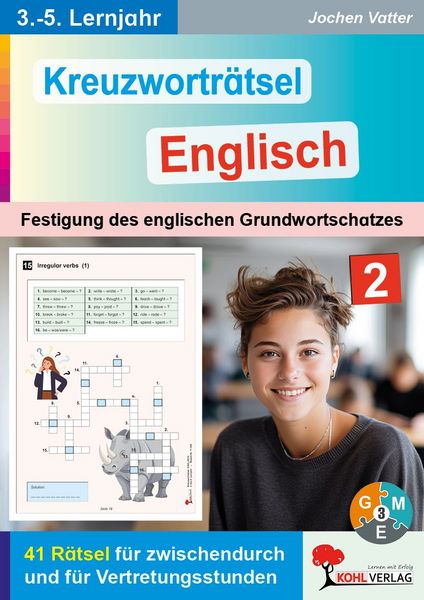 Produktbild: Kreuzwortr&auml;tsel Englisch / 3.-5. Lernjahr