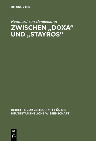 Produktbild: Zwischen "Doxa" und "Stayros"
