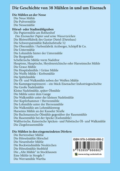 Produktbild: Die M&uuml;hlen der Wartburgstadt Eisenach