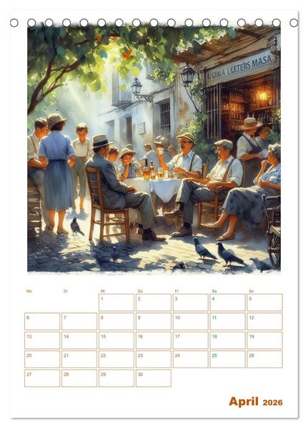 Produktbild: Andalusische Augenblicke (Tischkalender 2026 DIN A5 hoch), CALVENDO Monatskalender