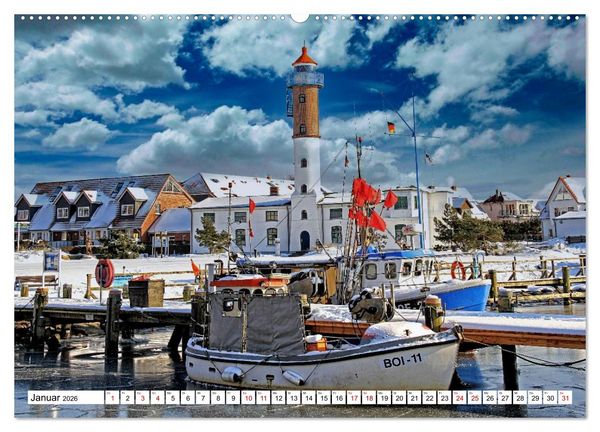 Produktbild: Ostseeinsel Poel - K&uuml;stenimpressionen (hochwertiger Premium Wandkalender 2026 DIN A2 quer), Kunstdruck in Hochglanz