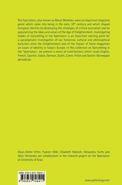 Produktbild: Storytelling in the Spectators / Storytelling dans les spectateurs