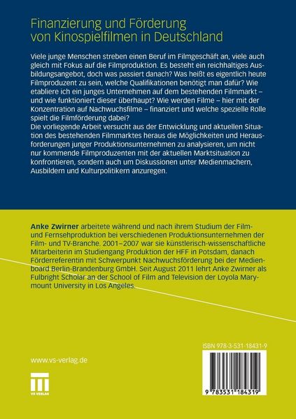 Produktbild: Finanzierung und F&ouml;rderung von Kinospielfilmen in Deutschland