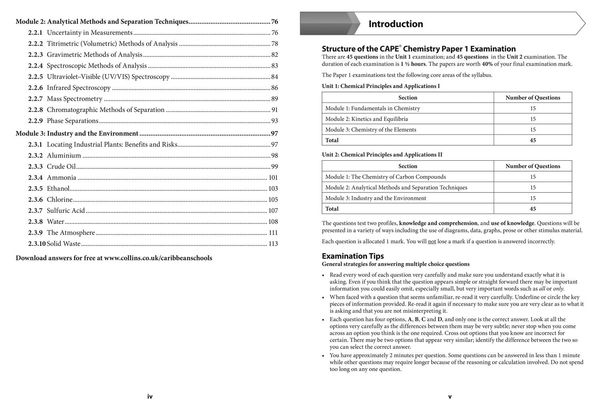 Produktbild: Collins Cape Chemistry - Cape Chemistry Multiple Choice Practice
