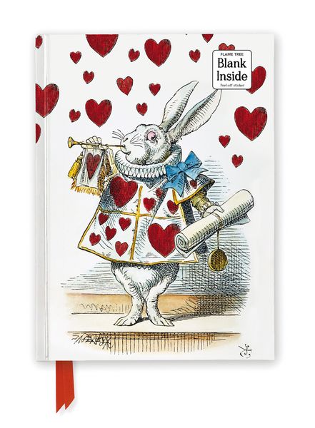 Produktbild: Premium Notizbuch Blank DIN A5: Alice im Wunderland, Wei&szlig;er Hase