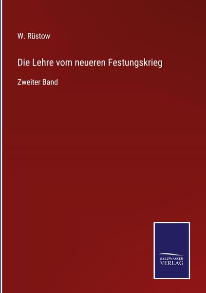 Produktbild: Die Lehre vom neueren Festungskrieg