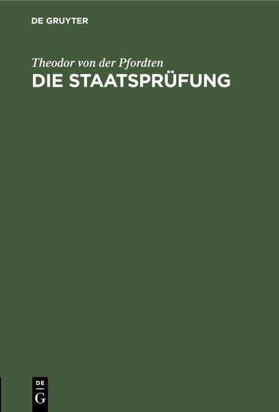 Produktbild: Die Staatspr&uuml;fung