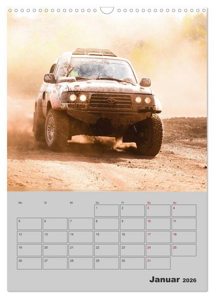 Produktbild: RALLYE RAID - Saison Planer (Wandkalender 2026 DIN A3 hoch), CALVENDO Monatskalender