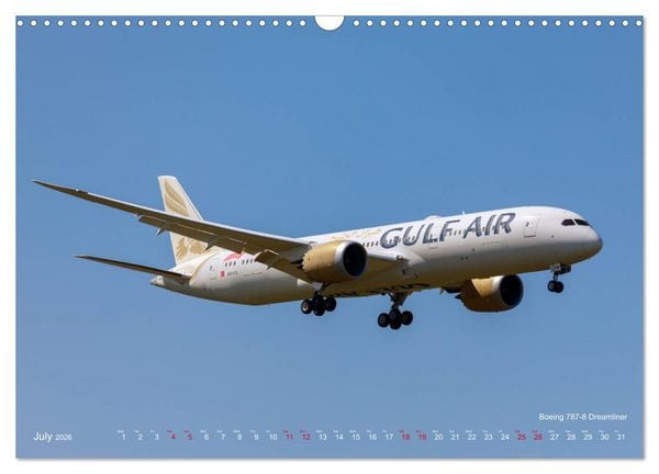 Produktbild: Airliners of the Middle East (Wall Calendar 2026 DIN A3 landscape), CALVENDO 12 Month Wall Calendar