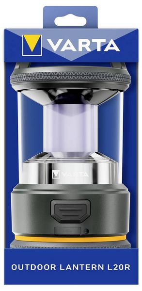 Produktbild: Varta 17550101111 VARTA Outdoor-Sportlaterne L20R LED Camping-Laterne 420 lm akkubetrieben 400 g Schwarz, Gelb