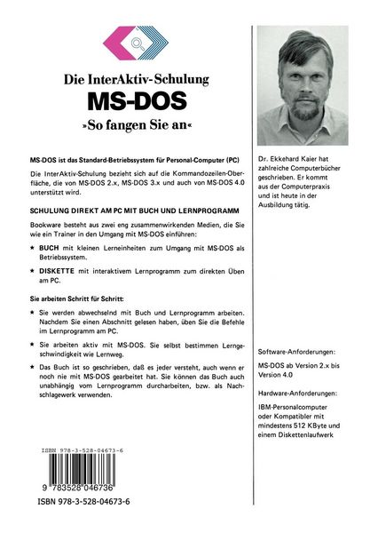 Produktbild: Die InterAktiv-Schulung MS-DOS &raquo;So fangen Sie an&laquo;