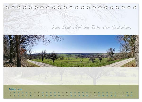 Produktbild: Main Rundblick (Tischkalender 2026 DIN A5 quer), CALVENDO Monatskalender