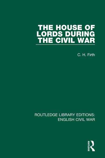 Produktbild: The House of Lords During the Civil War