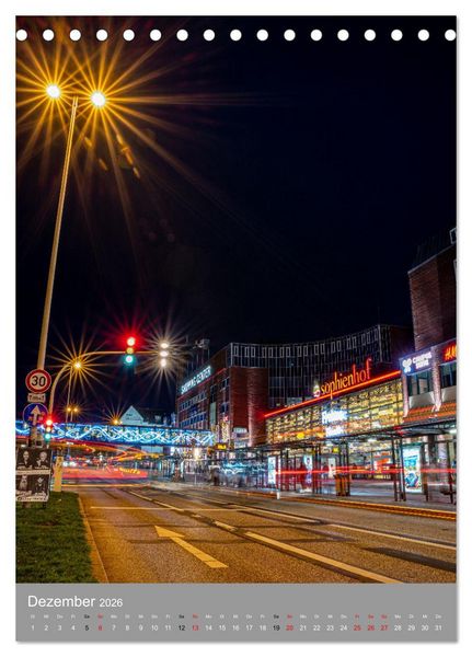 Produktbild: Kiel im Dunkeln. (Tischkalender 2026 DIN A5 hoch), CALVENDO Monatskalender