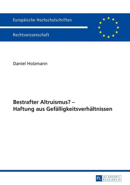 Produktbild: Bestrafter Altruismus? &ndash; Haftung aus Gef&auml;lligkeitsverh&auml;ltnissen