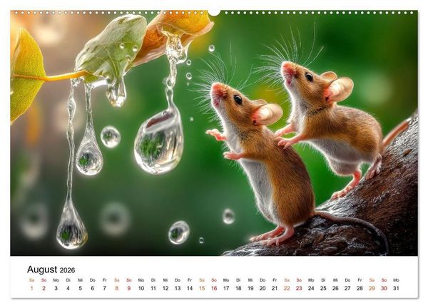 Produktbild: Tiere in ihrer Welt (Wandkalender 2026 DIN A2 quer), CALVENDO Monatskalender