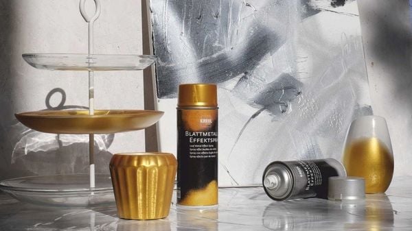 Produktbild: KREUL Blattmetall Effektspray Gold 400 ml