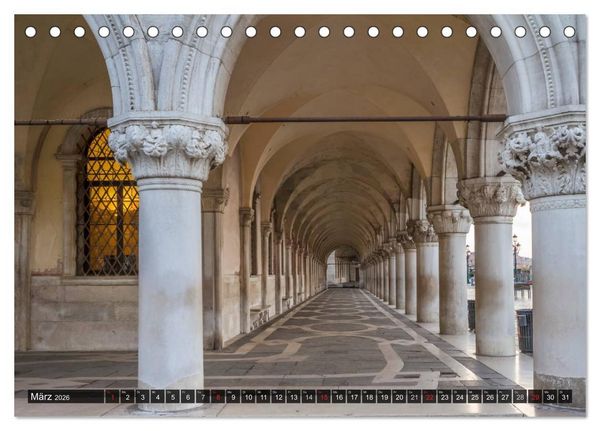 Produktbild: VENEDIG charmante Details (Tischkalender 2026 DIN A5 quer), CALVENDO Monatskalender