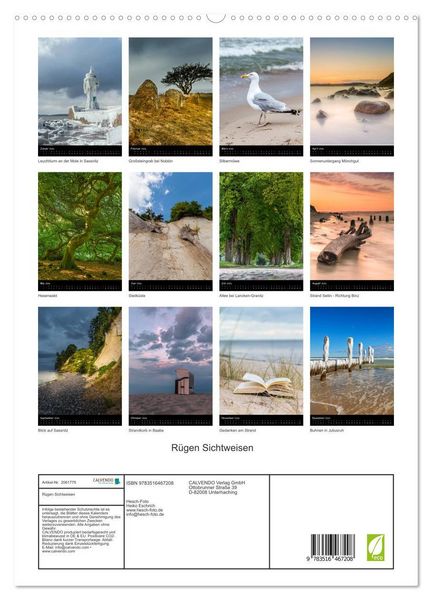 Produktbild: R&uuml;gen Sichtweisen (hochwertiger Premium Wandkalender 2026 DIN A2 hoch), Kunstdruck in Hochglanz
