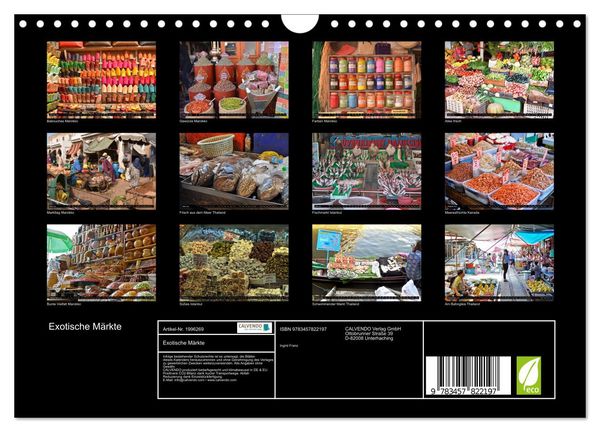 Produktbild: Exotische M&auml;rkte (Wandkalender 2026 DIN A4 quer), CALVENDO Monatskalender