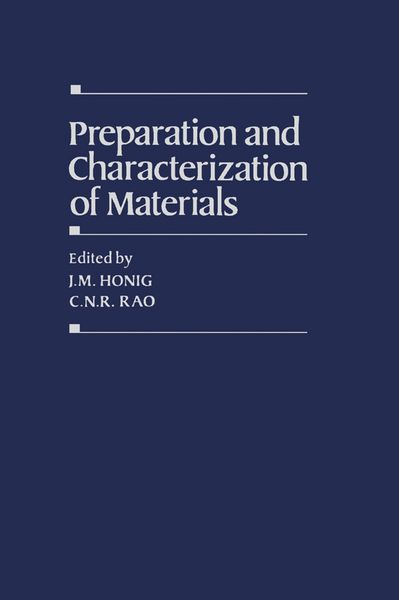 Produktbild: Preparation and Characterization of Materials