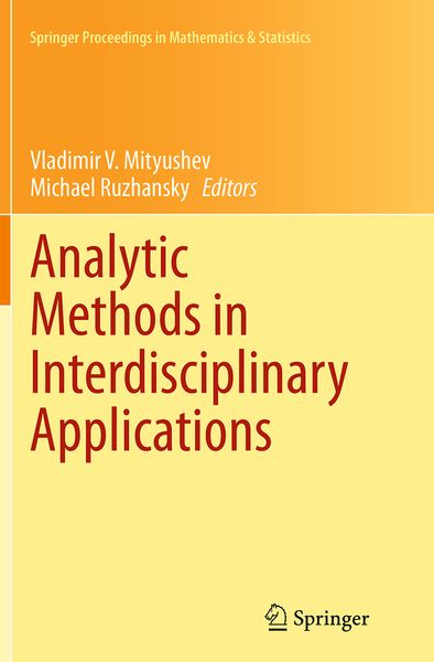 Produktbild: Analytic Methods in Interdisciplinary Applications