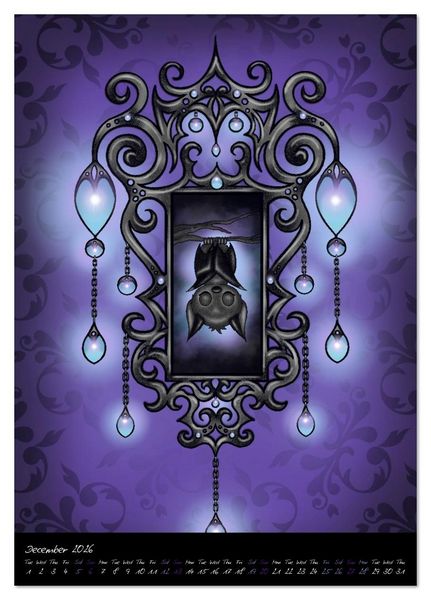 Produktbild: Gothic Fantasy Animals (Desk Calendar 2026 DIN A5 portrait), CALVENDO 12 Month DeskCalendar