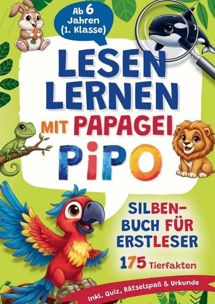 Lesen lernen mit Papagei Pipo, Taschenbuch von Alina Wagner, Bookmundo, 9789403884400
