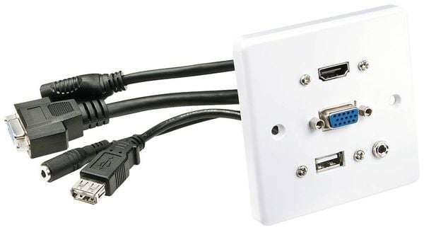 LINDY 60220 HDMI / VGA / USB / Klinke Adapter [1x HDMI®, VGA, USB-A, Klinkenbuchse 3.5 mm - 1x HDMI®, VGA, USB-A, Klinke