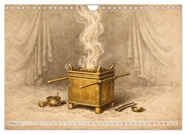 Produktbild: Die Ger&auml;te in der Stiftsh&uuml;tte - Bilder und hebr&auml;ische Begriffe (Wandkalender 2027 DIN A4 quer), CALVENDO Monatskalender