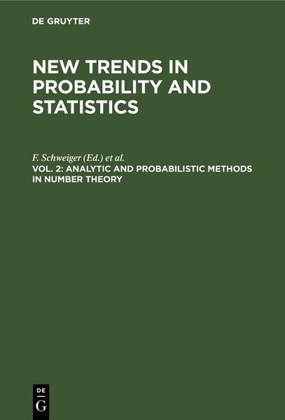 Produktbild: Analytic and Probabilistic Methods in Number Theory