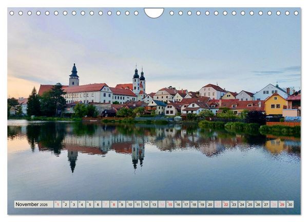 Produktbild: Bezauberndes Telc in Tschechien (Wandkalender 2026 DIN A4 quer), CALVENDO Monatskalender