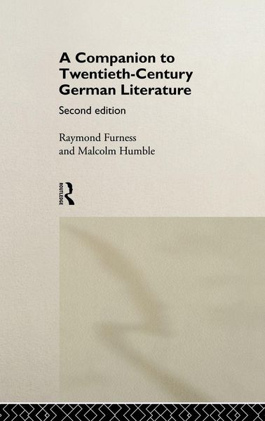 Produktbild: A Companion to Twentieth-Century German Literature