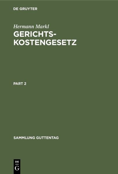 Produktbild: Gerichtskostengesetz