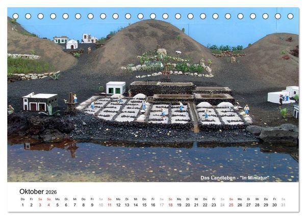 Produktbild: Die Canarischen Inseln - Lanzarote (Tischkalender 2026 DIN A5 quer), CALVENDO Monatskalender