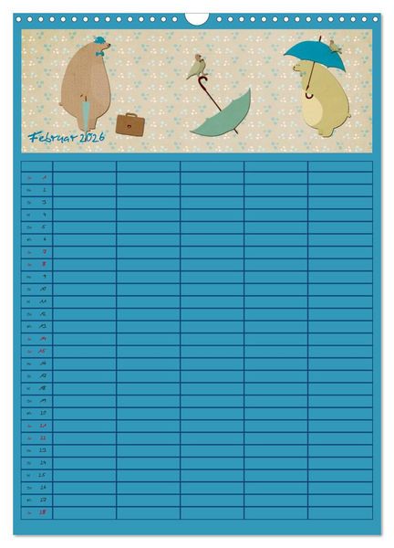 Produktbild: Unser buntes Familienleben (Wandkalender 2026 DIN A3 hoch), CALVENDO Monatskalender