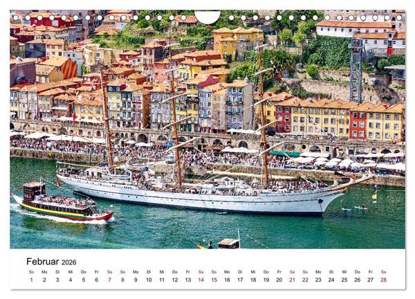 Produktbild: Porto und Gaia - Ausblicke und Einsichten (Wandkalender 2026 DIN A4 quer), CALVENDO Monatskalender