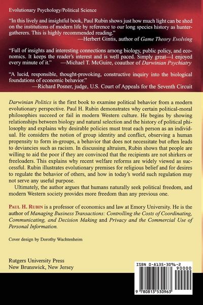 Produktbild: Darwinian Politics