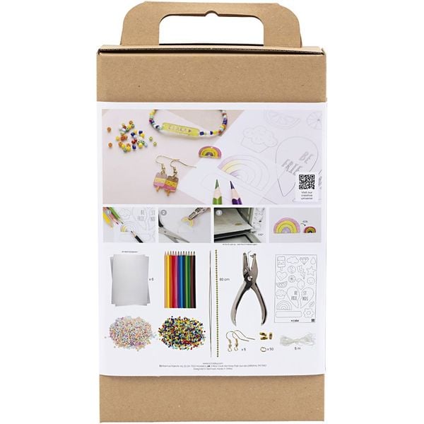 Produktbild: Creativ Company DIY Sets Plastikschrumpffolie Kreativ Mix Plastikschrumpfplatten, Schmuck, Kreativ Box