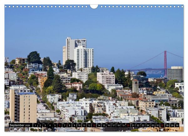 Produktbild: San Francisco - Traumstadt in Kalifornien (Wandkalender 2026 DIN A3 quer), CALVENDO Monatskalender