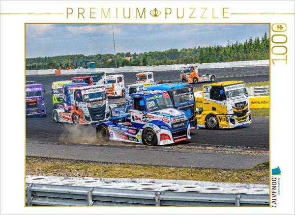 CALVENDO Puzzle Erbitterter Fight im Verfolgerfeld | 1000 Teile Lege-Größe 64x48cm Foto-Puzzle für glückliche Stunden