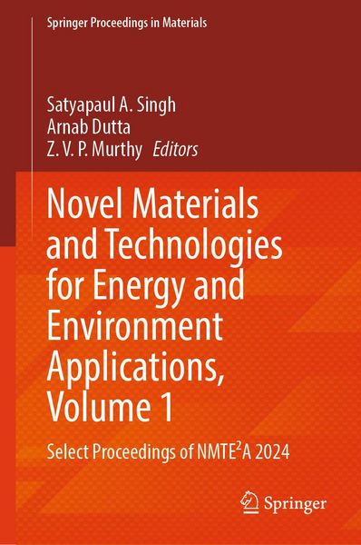 Produktbild: Novel Materials and Technologies for Energy and Environment Applications, Volume 1