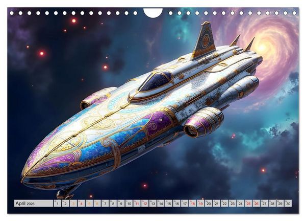 Produktbild: Kosmische Extravaganz (Wandkalender 2026 DIN A4 quer), CALVENDO Monatskalender