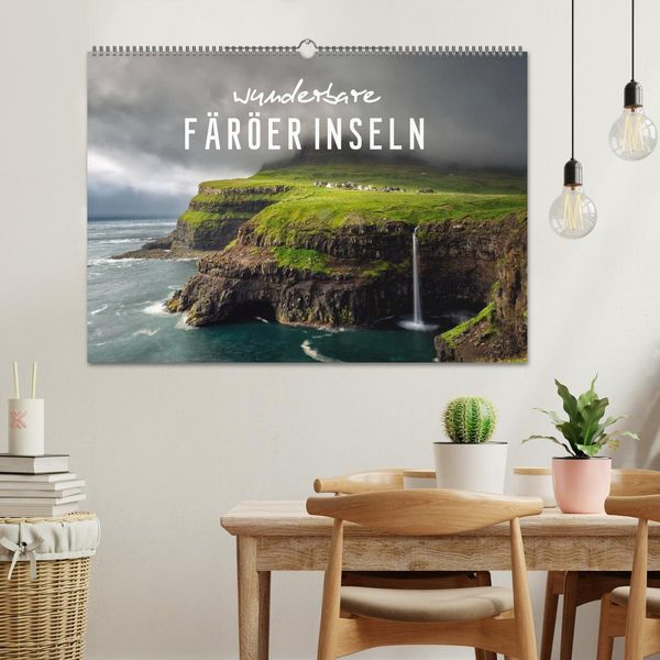 Produktbild: Wunderbare F&auml;r&ouml;er Inseln (Wandkalender 2026 DIN A2 quer), CALVENDO Monatskalender