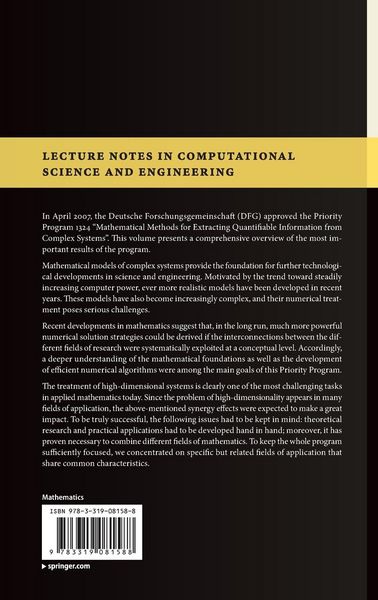 Produktbild: Extraction of Quantifiable Information from Complex Systems