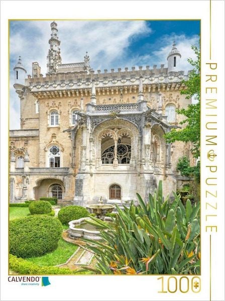 CALVENDO Puzzle Ein zauberhafter Märchenpalast im Herzen eines verwunschenen Waldes. | 1000 Teile Lege-Größe 64 × 48 cm Foto-Puzzle für glückliche Stunden
