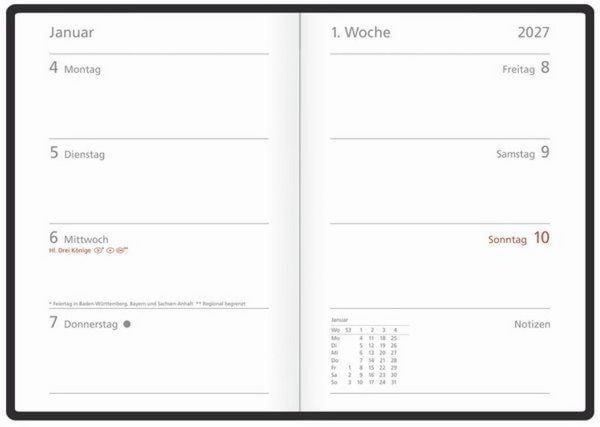 Produktbild: Wochentimer Colour pink 2027
