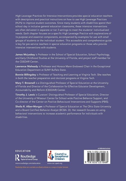 Produktbild: High Leverage Practices for Intensive Interventions