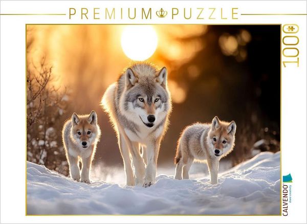 CALVENDO Puzzle Wölfe | 1000 Teile Lege-Größe 64x48cm Foto-Puzzle für glückliche Stunden, Sonstige von , Calvendo Puzzle, 4066851949741